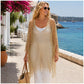 🏖️ÚLTIMO DÍA DE OFERTA ¡SOLO 17.86 €!🔥JCUK Chaqueta de verano de crochet metalizado: ligera, fluida y con un estilo impecable 🌊☀️