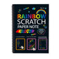 🔥Gran oferta navideña🌈✍️Papel para raspar mágico del arco iris