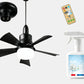 🔥Rebajas: 50 % de descuento🎁 Ventilador de techo y lámpara 2 en 1 portátil con mando a distancia