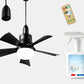 🔥Rebajas: 50 % de descuento🎁 Ventilador de techo y lámpara 2 en 1 portátil con mando a distancia