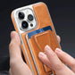 Premium leather iPhone protective case