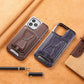 Premium leather iPhone protective case