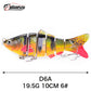 🎣Oferta limitada: 50% de descuento en señuelo de pesca realista con múltiples articulaciones que se hunde.