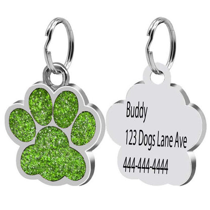 Personalized Shiny Pet Identity Label