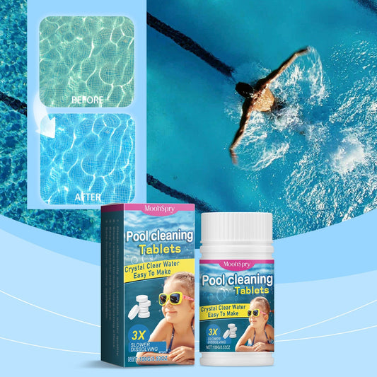 Pastillas limpiadoras para piscinas para un agua cristalina