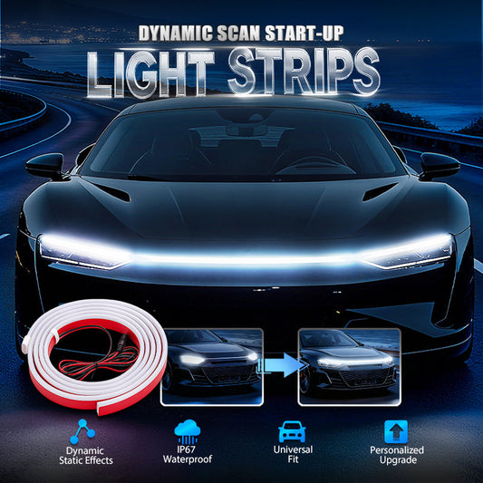 🔥【Kit de iluminación Dynamic Scan HoodBeam】- ¡50% de descuento! ¡Ilumina tu capó con efectos de escaneo suaves e hipnóticos! ✨🚗