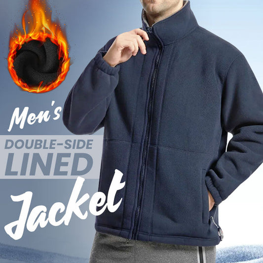 Men's Double Face Fleece Jacket 🔥Free ShippingForCozy Men's Double-Faced Fleece Jacket - 70% OFF(Latest) + Free Shipping