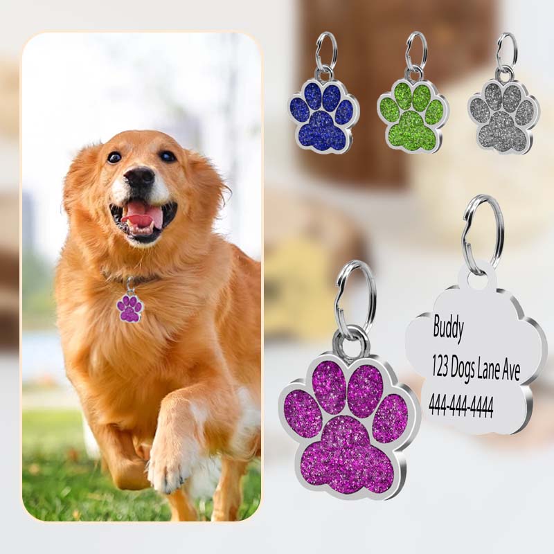 Personalized Shiny Pet Identity Label