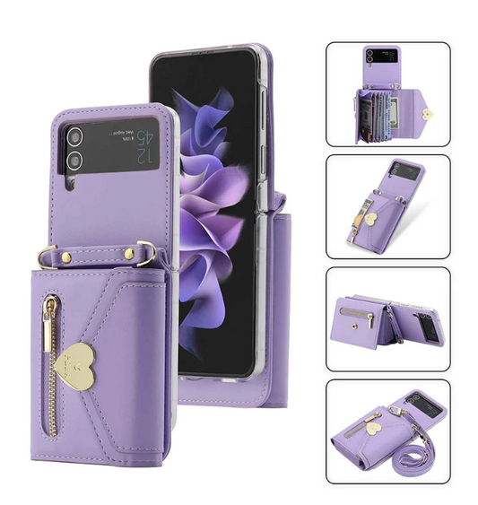 Fashion Crossbody Wallet Case of Women for Samsung Galaxy Z Flip5/4/3