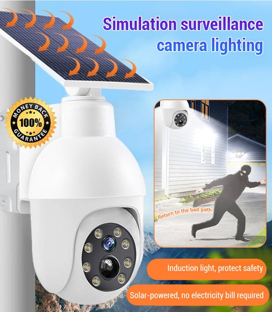 Surveillance camera street light