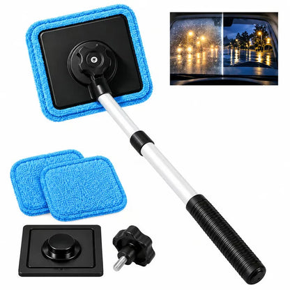Limpiador magnético doble para ventanillas de coche | Kit de limpieza sin marcas para cristales de automóvil