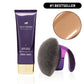 Westmore Beauty Body Coverage Perfector 3.5 oz + Brocha difuminadora extragrande - Maquillaje corporal impecable, corrector para cicatrices, manchas, venas, tatuajes y más. Mezcla cosmética.