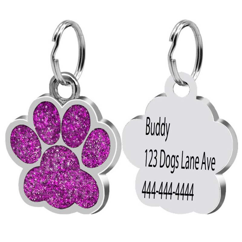 Personalized Shiny Pet Identity Label