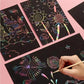 🔥Gran oferta navideña🌈✍️Papel para raspar mágico del arco iris