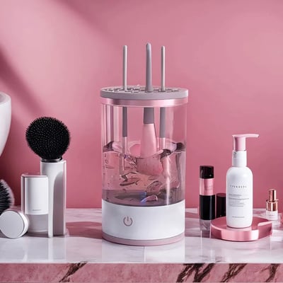 ⏳Navidad Por tiempo limitado ⏰Regalo Perfecto-Limpia Brochas de Maquillaje Eléctrico Recargable