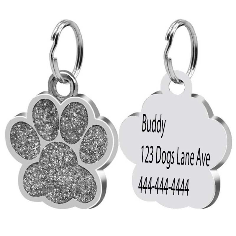 Personalized Shiny Pet Identity Label