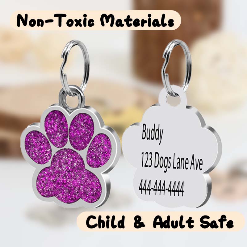 Personalized Shiny Pet Identity Label