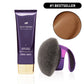 Westmore Beauty Body Coverage Perfector 3.5 oz + Brocha difuminadora extragrande - Maquillaje corporal impecable, corrector para cicatrices, manchas, venas, tatuajes y más. Mezcla cosmética.