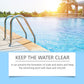 Pastillas limpiadoras para piscinas para un agua cristalina