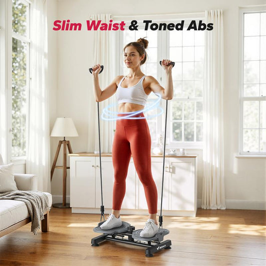 💎 ¡60% DE DESCUENTO! 💎 Giro de cadera con 2 bandas de resistencia: silencioso, soporta hasta 136 kg e ideal para adelgazar la cintura y entrenar el abdomen 🌀🏋️‍♀️