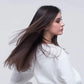 Mascarilla capilar con reparación profunda e hidratación para cabello seco.