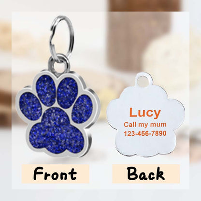 Personalized Shiny Pet Identity Label