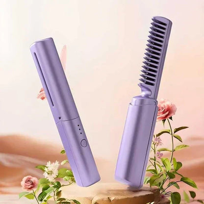 ⏳Oferta por tiempo limitado⏰ 49% de descuento💇‍♀️Peine alisador de cabello inalámbrico portátil (🎁Peine alisador de cabello en forma de V)