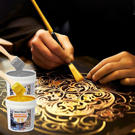 🔥¡OFERTA ESPECIAL! 50% DE DESCUENTO🔥 Pintura de pan de oro a base de agua para arte, pintura y manualidades.