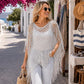 🏖️ÚLTIMO DÍA DE OFERTA ¡SOLO 17.86 €!🔥JCUK Chaqueta de verano de crochet metalizado: ligera, fluida y con un estilo impecable 🌊☀️