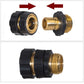 Conector macho y hembra de 3/4 de pulgada