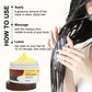 Mascarilla capilar con reparación profunda e hidratación para cabello seco.