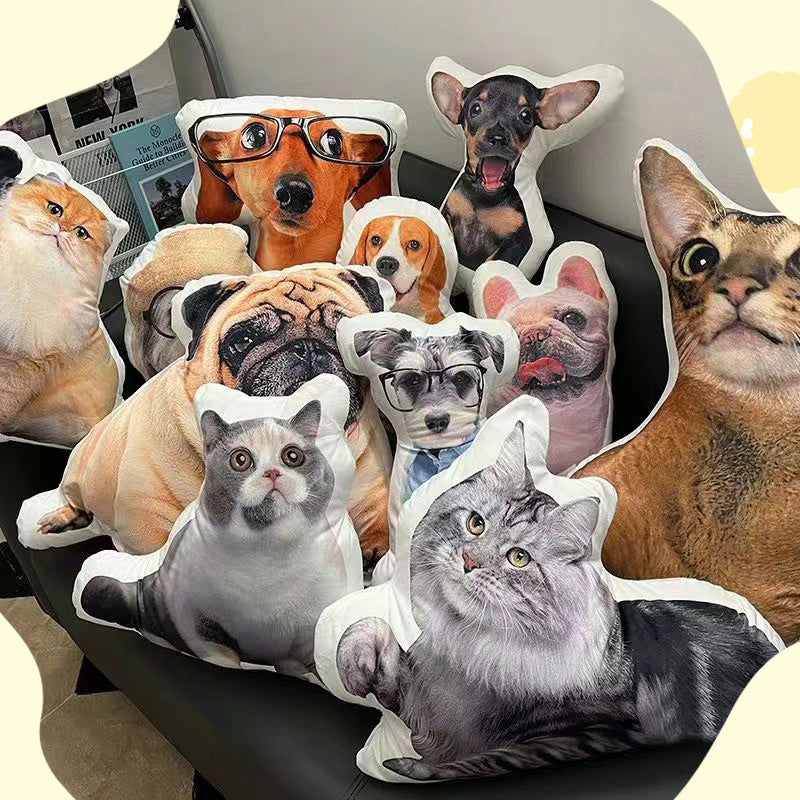 Personalized 3D Pet Portrait Pillow