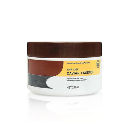 Mascarilla capilar con reparación profunda e hidratación para cabello seco.
