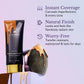 Westmore Beauty Body Coverage Perfector 3.5 oz + Brocha difuminadora extragrande - Maquillaje corporal impecable, corrector para cicatrices, manchas, venas, tatuajes y más. Mezcla cosmética.