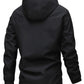 Men's Waterproof Jacket with Detachable Hood and Pockets