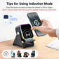 Altavoz Bluetooth Inalámbrico 5 en 1 con Carga Inductiva y Soporte Ajustable para Teléfono✈️