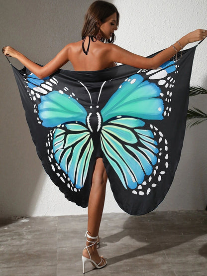 2024 Summer sale🔥Sunset and Swim Sexy Butterfly Swimsuit Cover Up🦋