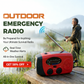 📻 ¡50% DE DESCUENTO AHORA! 🔋 Radio solar portátil multifuncional de emergencia: batería externa, manivela y alerta meteorológica ⚡