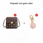 Bolso bandolera de mujer con estampado de monograma