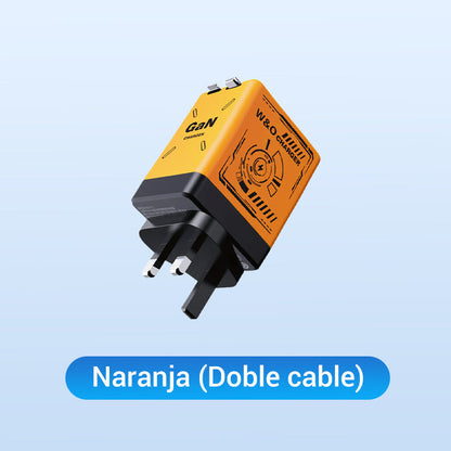 ⏳Especial por tiempo limitado⏰Adaptador de carga rápida con cable y conector tipo C retráctil