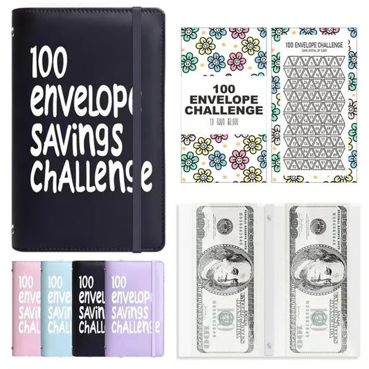 ⏰Últimas 4 horas con un 50% de descuento🎁✉️Libro del reto de ahorro de 100 sobres💸