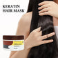 Mascarilla capilar con reparación profunda e hidratación para cabello seco.