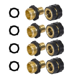 Conector macho y hembra de 3/4 de pulgada