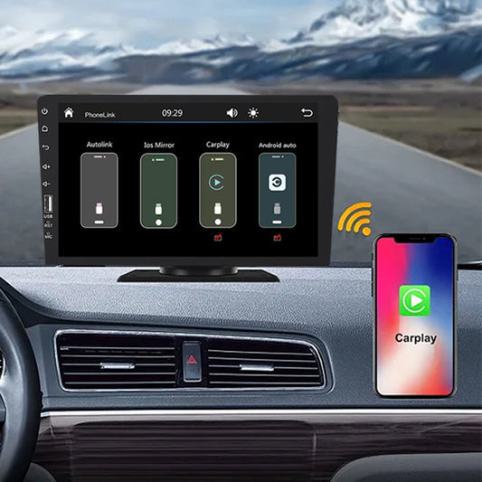 9 Inch Single Din Car Stereo with Apple Carplay Android Auto