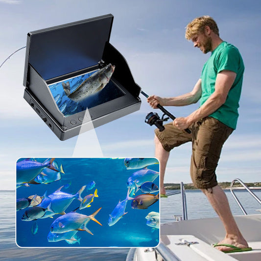 ⏳Oferta por tiempo limitado⏰Sonda de pesca con pantalla HD y transductor