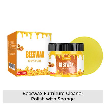 Beeswax Furniture Cleaner & Polish with Sponge