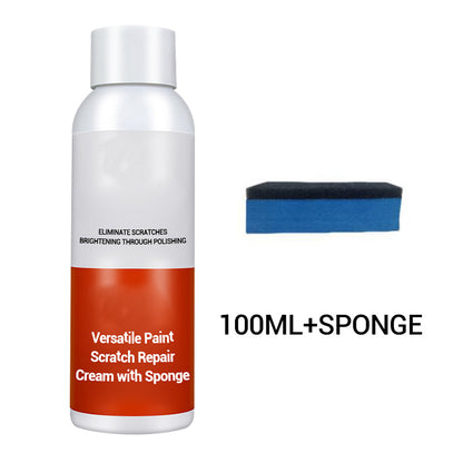 Versatile Paint Scratch Repair Cream with Sponge