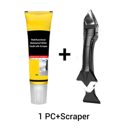 🔥HOT SALE 50% OFF🎁Caulk blanco impermeable multifuncional con raspador