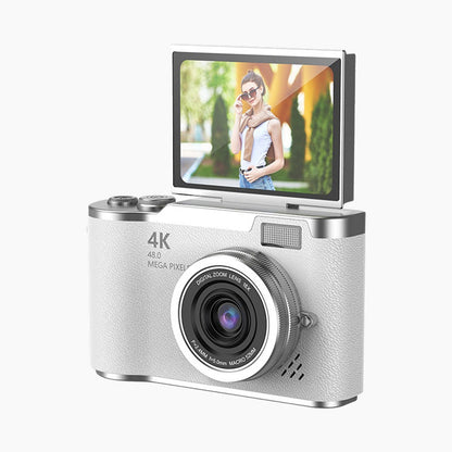 💎 ¡60% de descuento! 💎 Cámara digital 4K HD con pantalla abatible: zoom 8x, enfoque automático y pantalla giratoria para vlogs y selfies 📸🌈