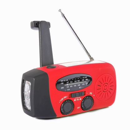 📻 ¡50% DE DESCUENTO AHORA! 🔋 Radio solar portátil multifuncional de emergencia: batería externa, manivela y alerta meteorológica ⚡